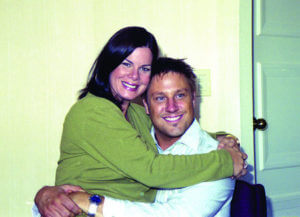 Actors Marcia Gay Harden and Jon Doscher