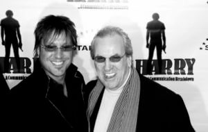 Jon Doscher and Danny Aiello black and white image